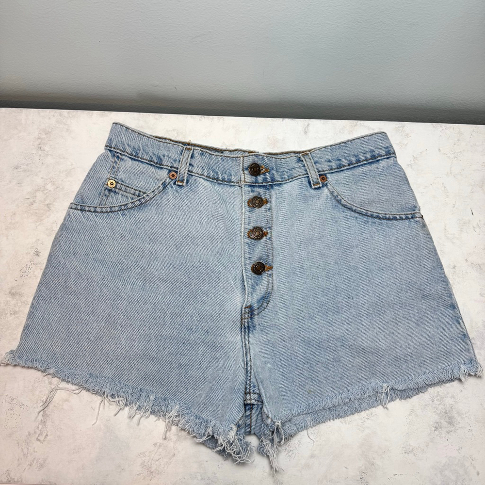 90’s Levi's 950 Cut-Off Button Fly Jean Shorts Size 10